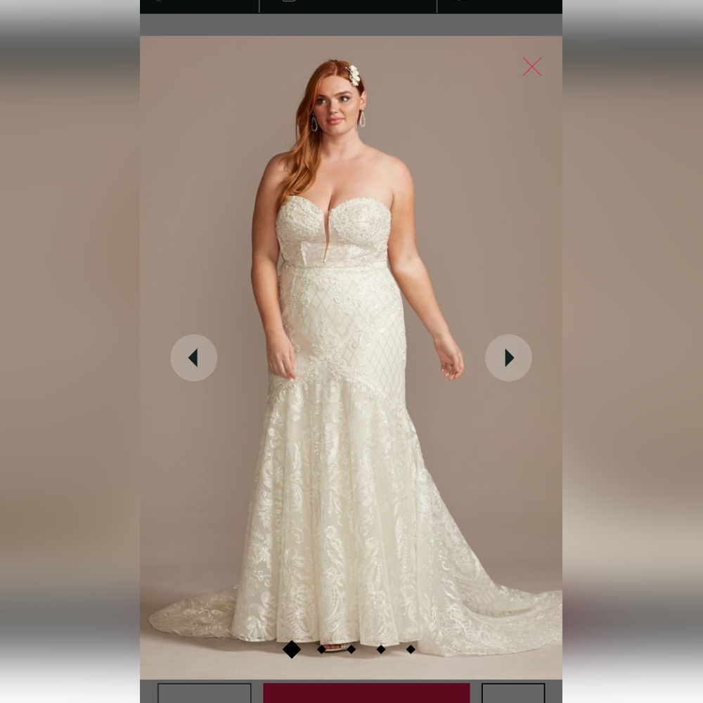Plus size wedding dress- New, No Alterations!